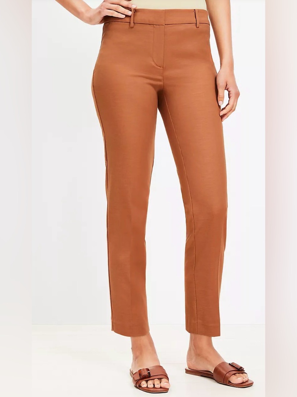 LOFT Riviera Slim Pants in Doubleweave - Picture 2 of 7